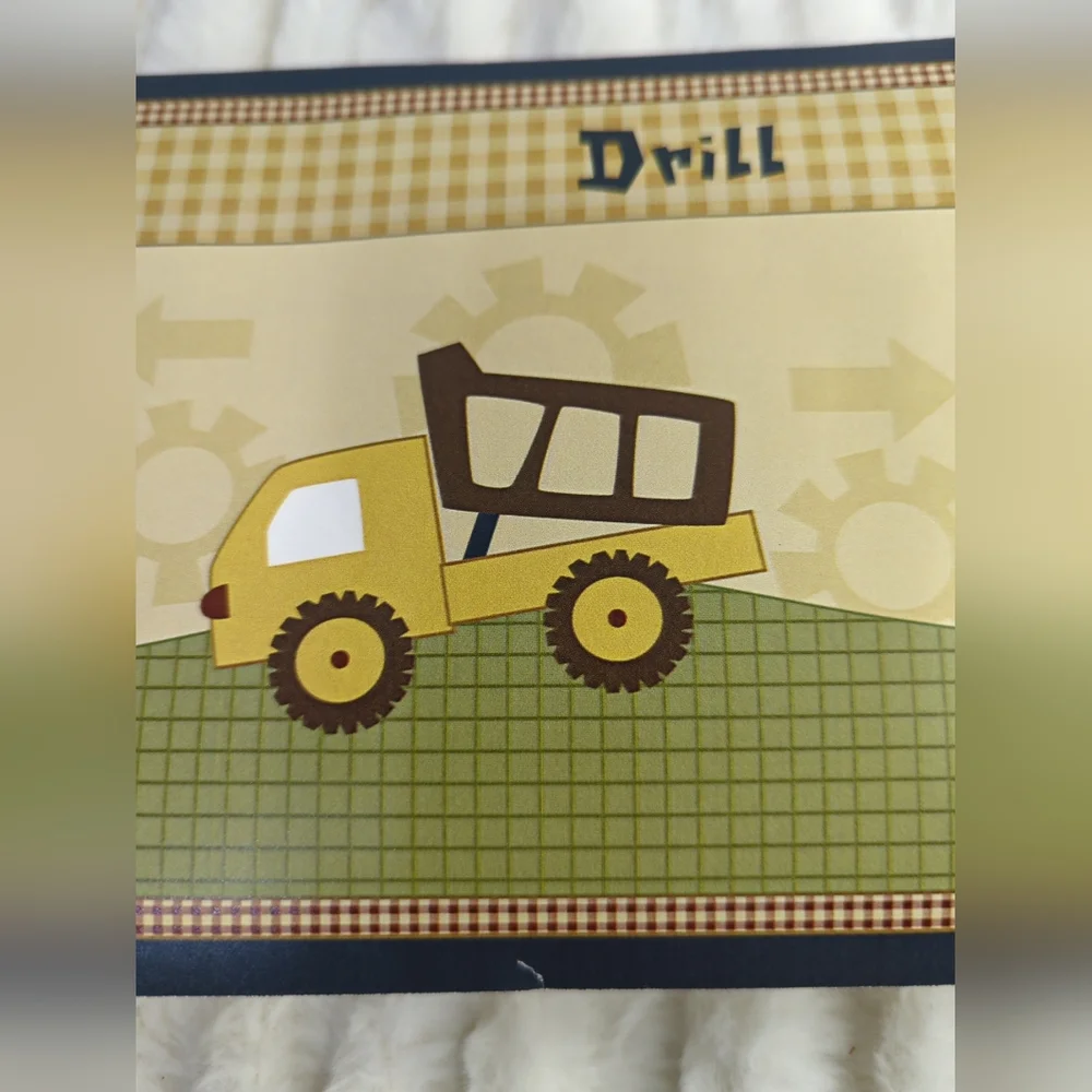 Vintage Construction Vehicle Wallpaper Boarder 26 Feet X‎ 6 Inches